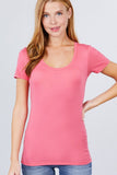 Short Sleeve Scoop Neck Tee