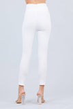 High Waisted Belted Pegged Stretch Pant