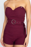 Belted Tube Romper