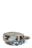 Snake Pattern Pu Leather Belt