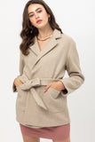 Fleece Belted Coat