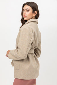 Fleece Belted Coat