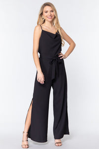 Cowl Neck Cami Woven Jumpsuit