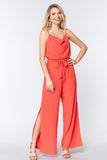 Cowl Neck Cami Woven Jumpsuit