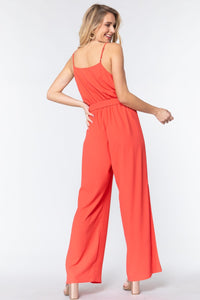 Cowl Neck Cami Woven Jumpsuit